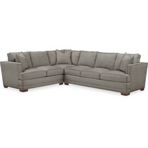 arden gray  pc sectional with right facing sofa   