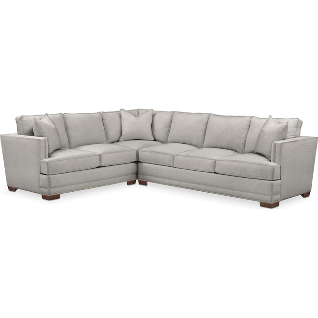 Living Room Furniture - Arden 2-Piece Large Sectional
