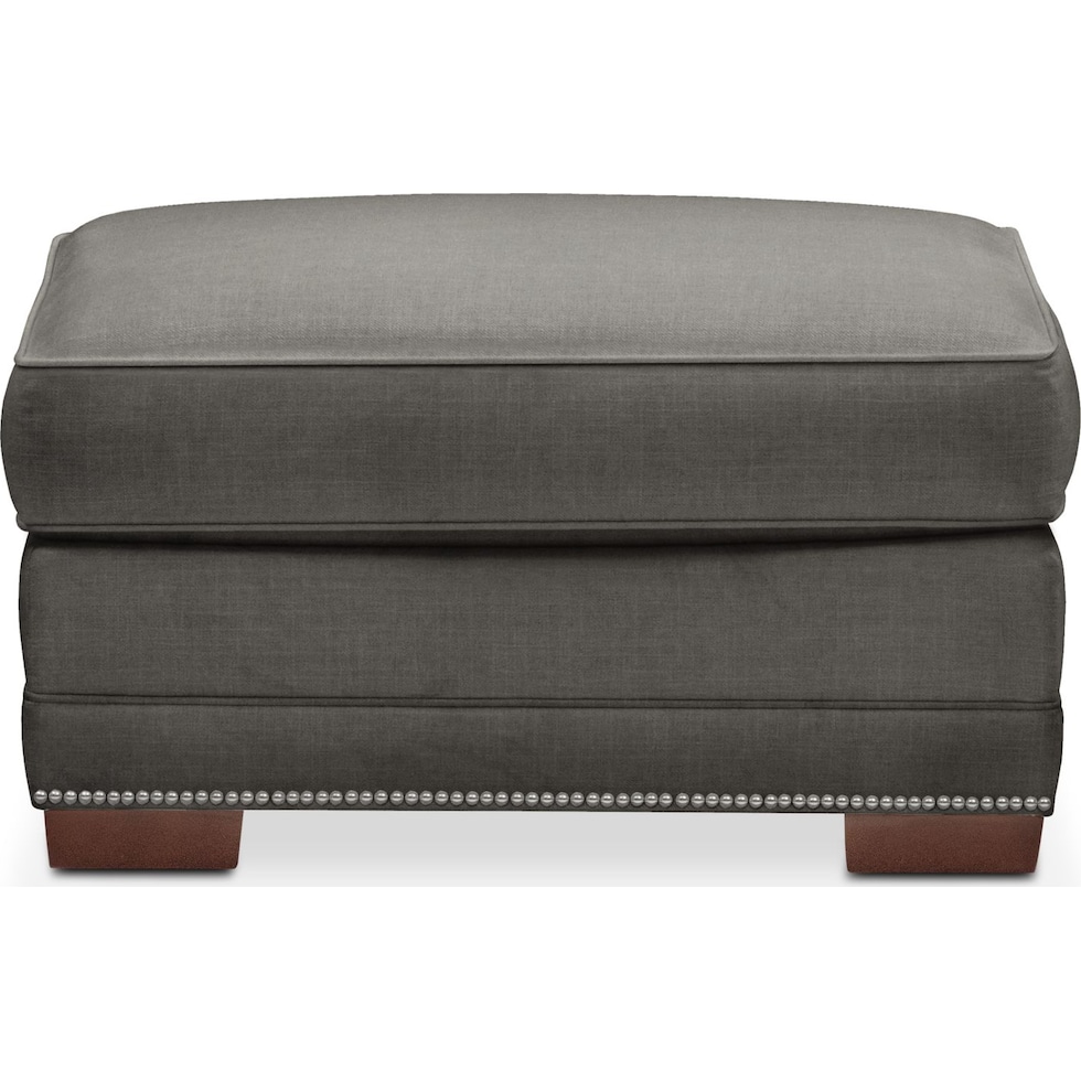arden gray ottoman   