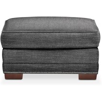arden gray ottoman   