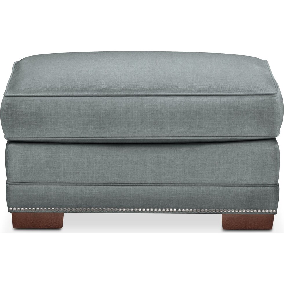 arden gray ottoman   