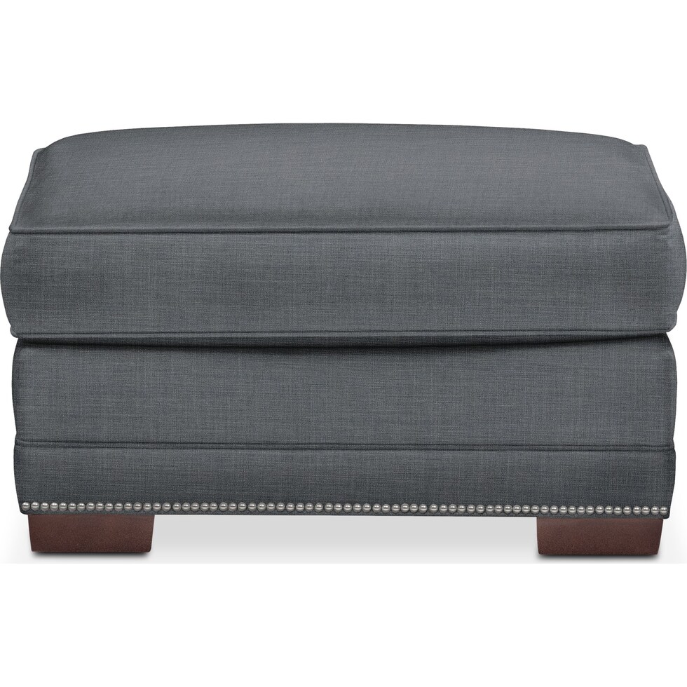 arden gray ottoman   