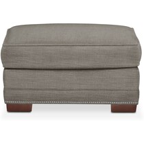 arden gray ottoman   