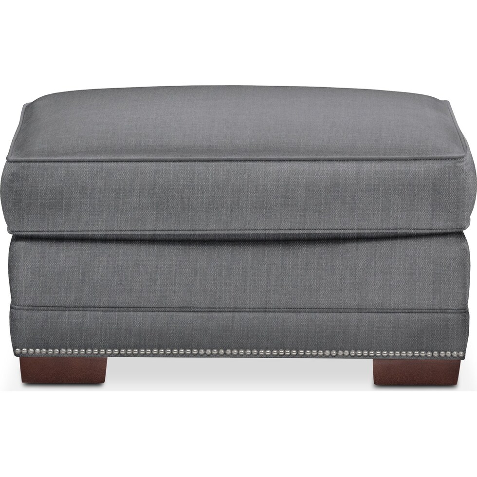 arden gray ottoman   