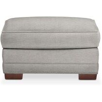 arden gray ottoman   
