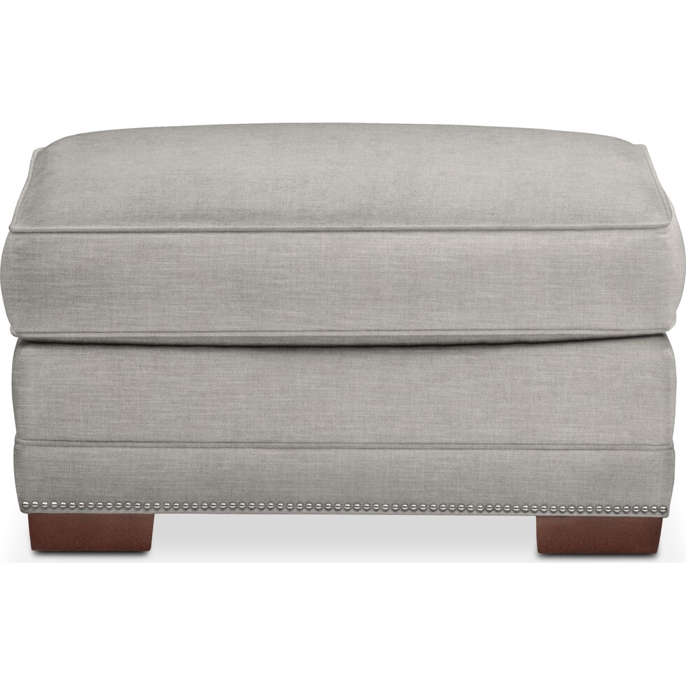 arden gray ottoman   