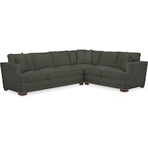 arden green  pc sectional with left facing sofa   