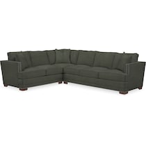 arden green  pc sectional with right facing sofa   