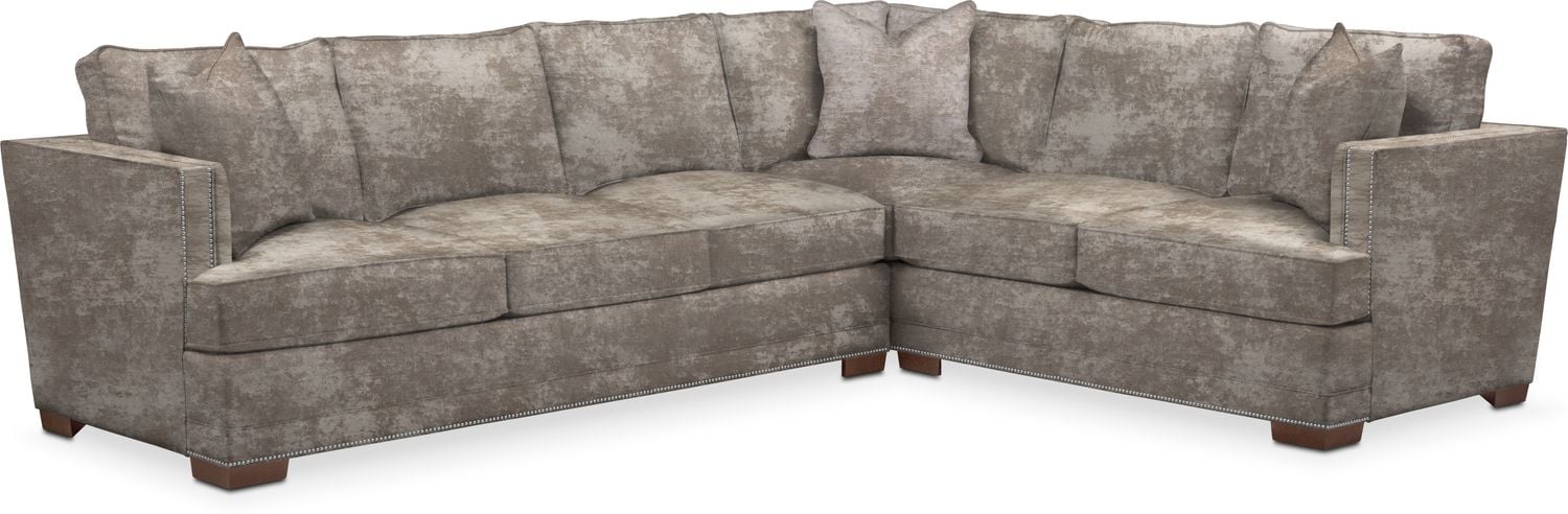 Arden Cumulus 2-Piece Large Sectional with Left-Facing Sofa - Hearth ...