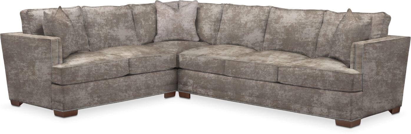 Arden Cumulus 2-Piece Large Sectional with Right-Facing Sofa - Hearth ...