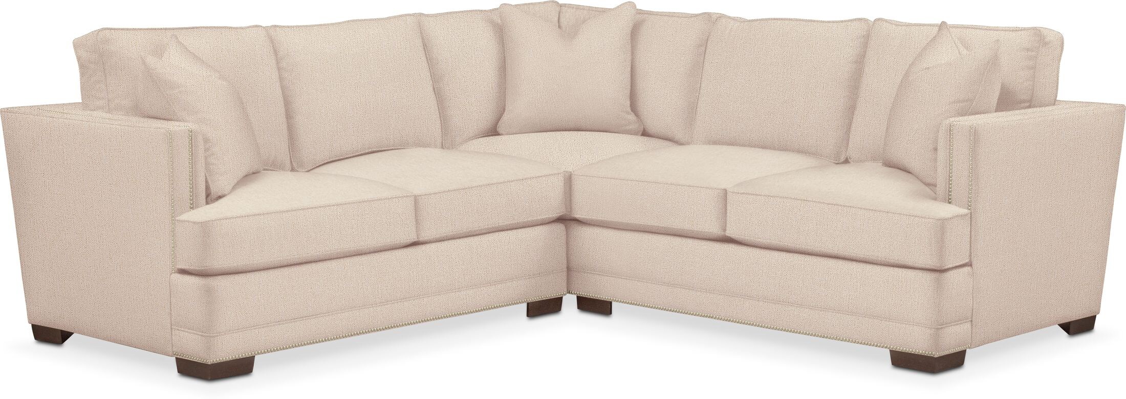 Arden Comfort Performance 2Piece Small Sectional with LeftFacing