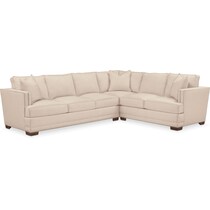 arden light brown  pc sectional   