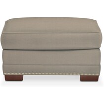 arden light brown ottoman   