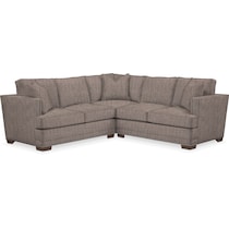 arden mason flint  pc sectional with right facing loveseat   