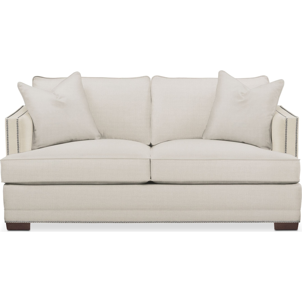 arden white apartment sofa   