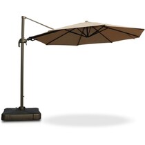 arena light brown outdoor umbrella   