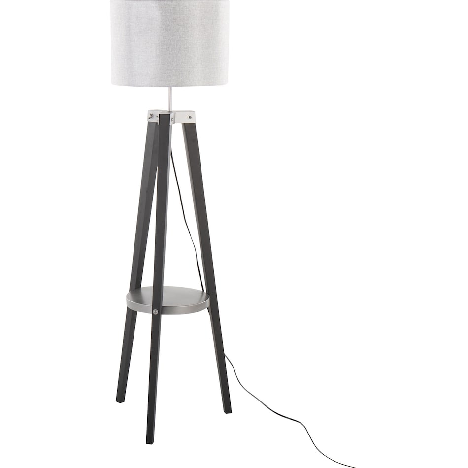 aretha gray floor lamp   