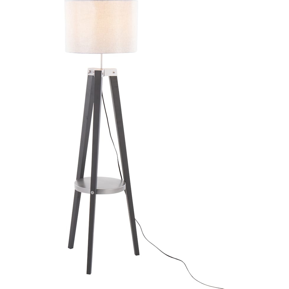 aretha gray floor lamp   