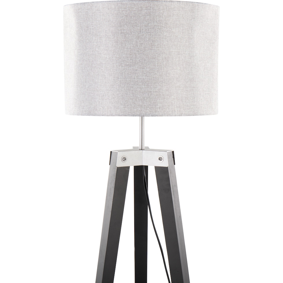 aretha gray floor lamp   