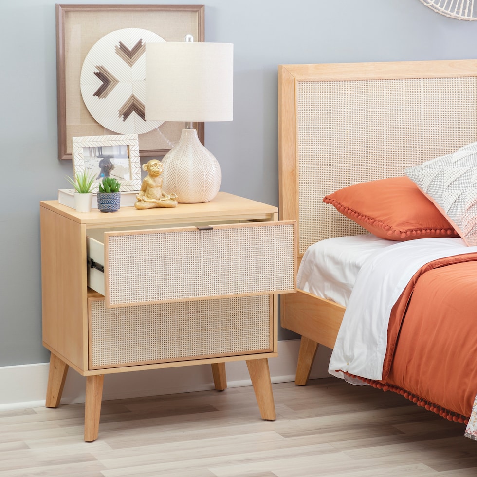 argo natural nightstand   