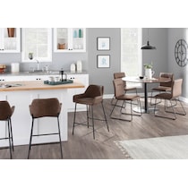 ari dark brown dining chair   