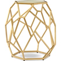 aria gold accent table   
