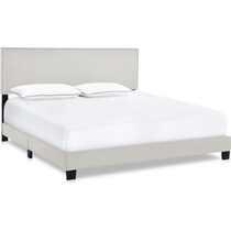 ariana gray queen upholstered bed   