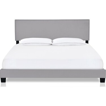 Ariana Upholstered Queen Bed - Gray