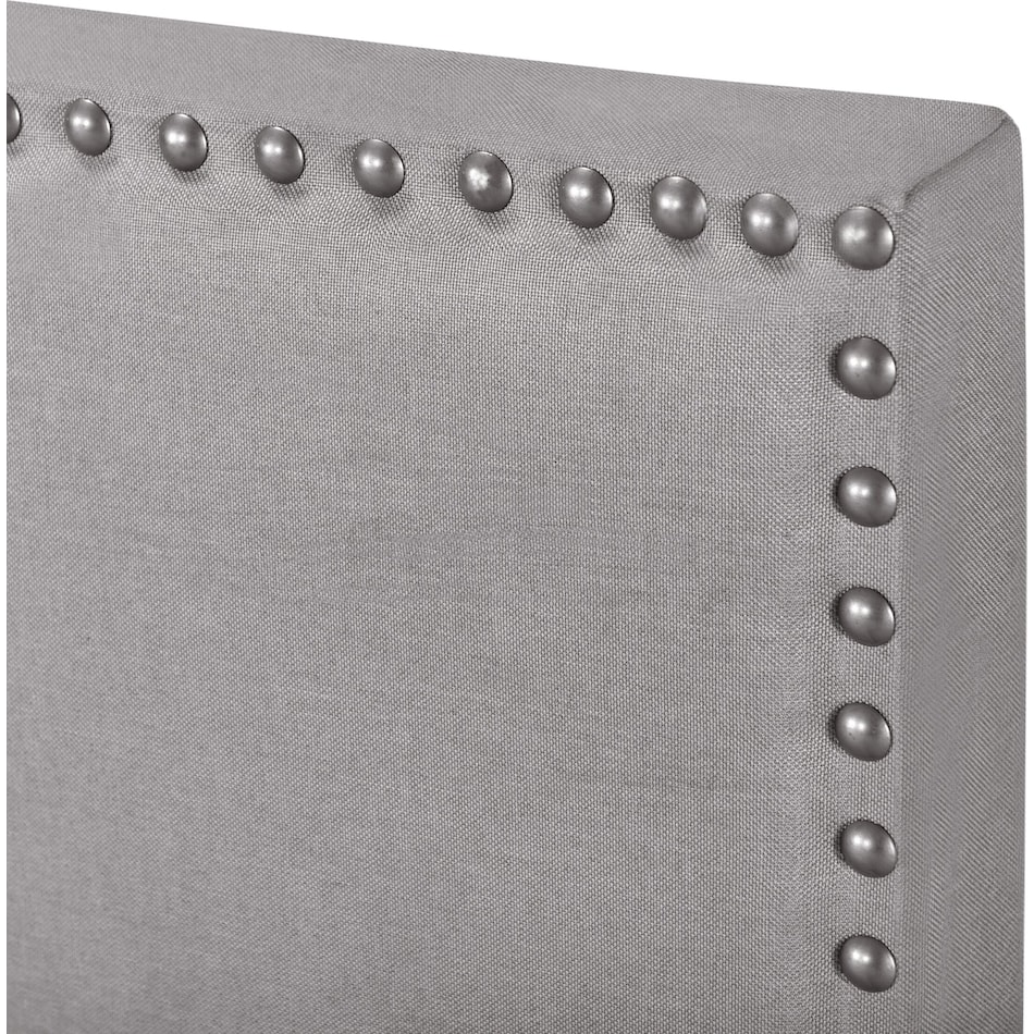 ariana gray queen upholstered bed   