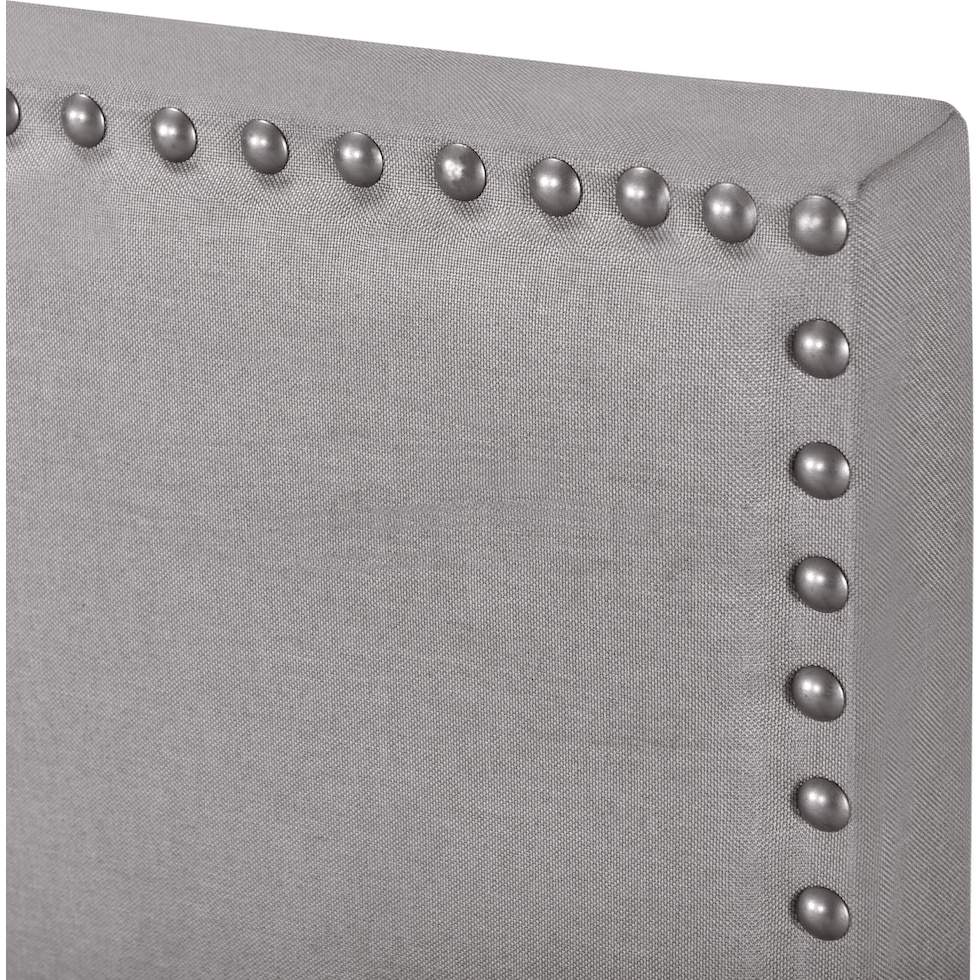 ariana gray queen upholstered bed   