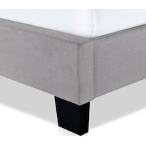 ariana gray queen upholstered bed   