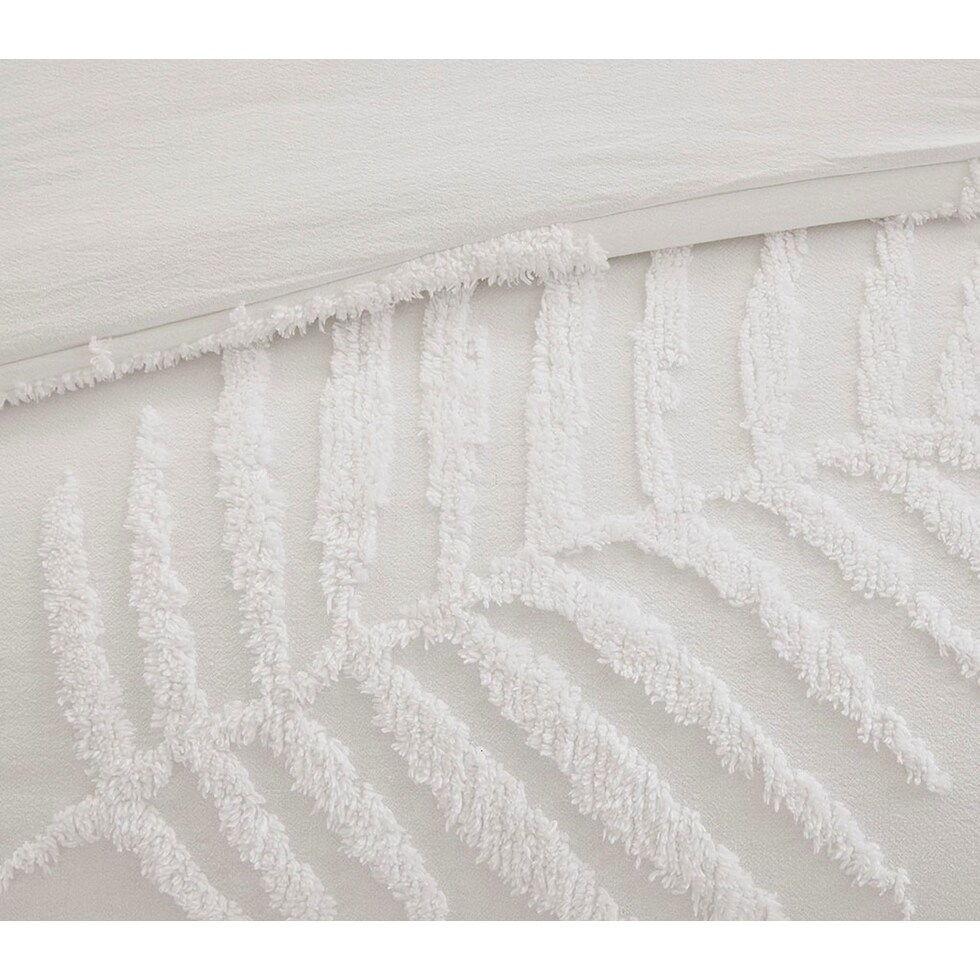 ariana white king california king bedding set   