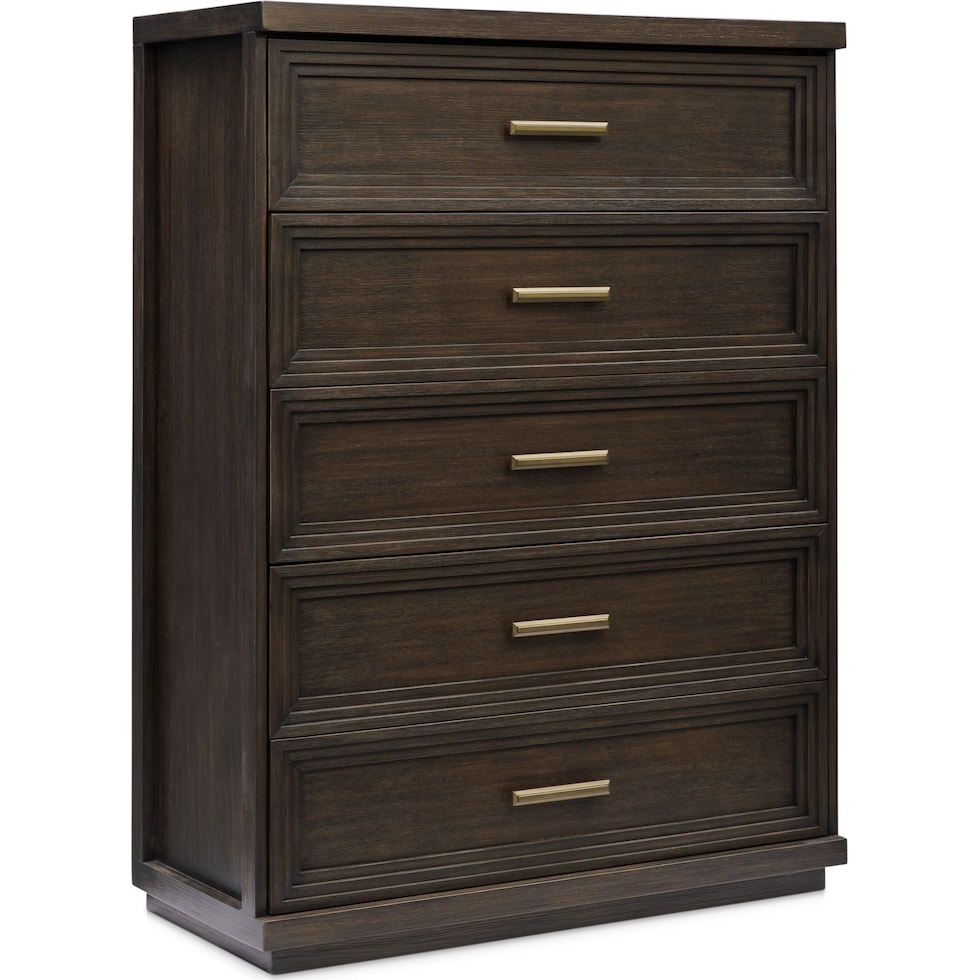 arielle bedroom dark brown chest   