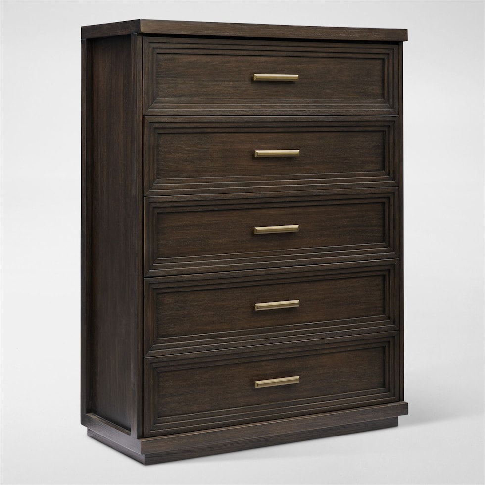 arielle bedroom dark brown chest   