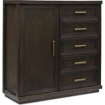 arielle bedroom dark brown door chest   