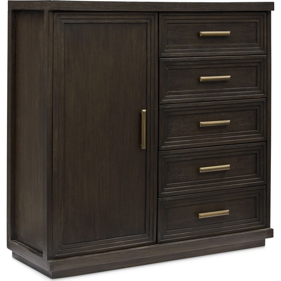 arielle bedroom dark brown door chest   