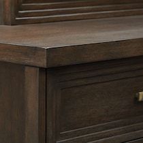 arielle bedroom dark brown dresser and mirror   