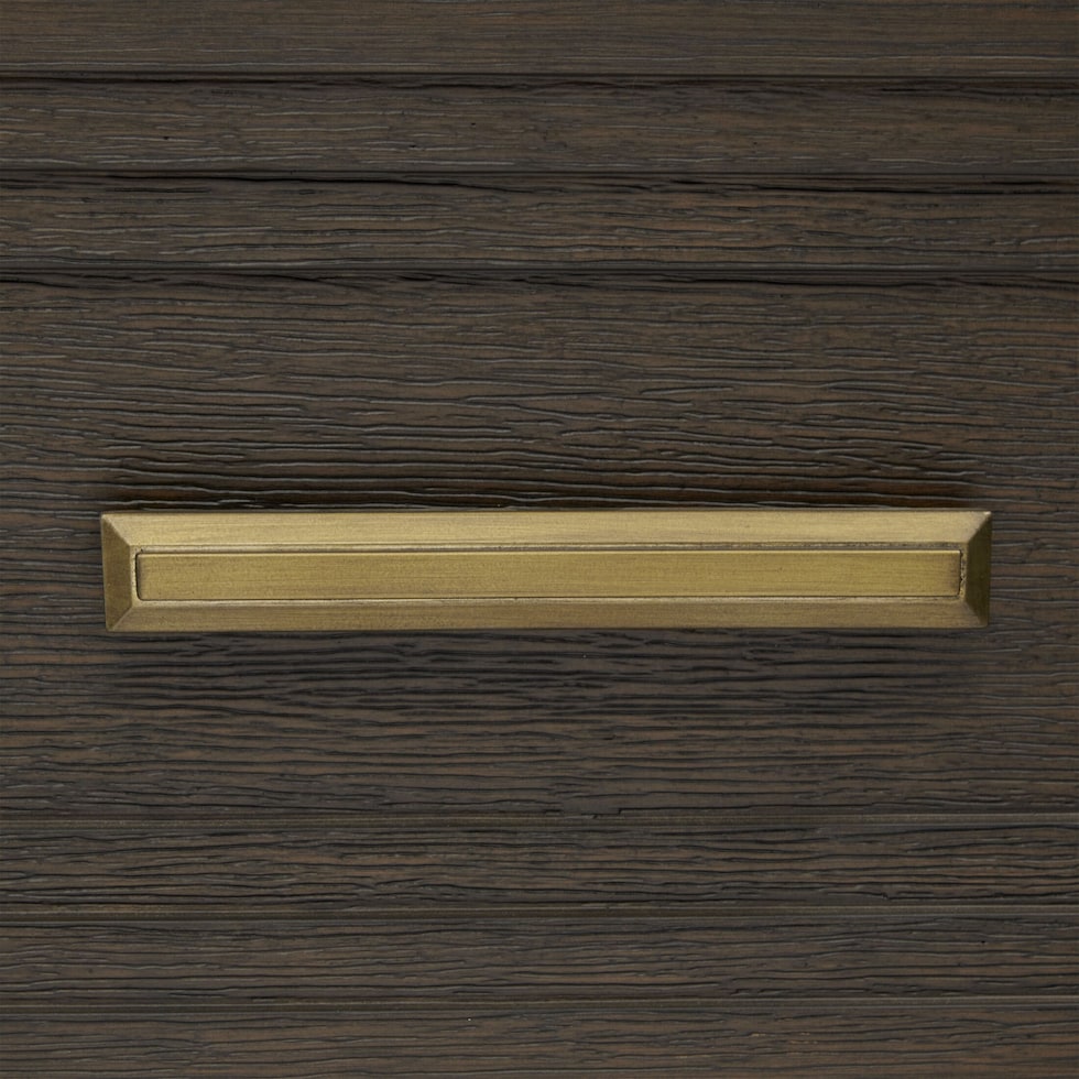 arielle bedroom dark brown dresser and mirror   