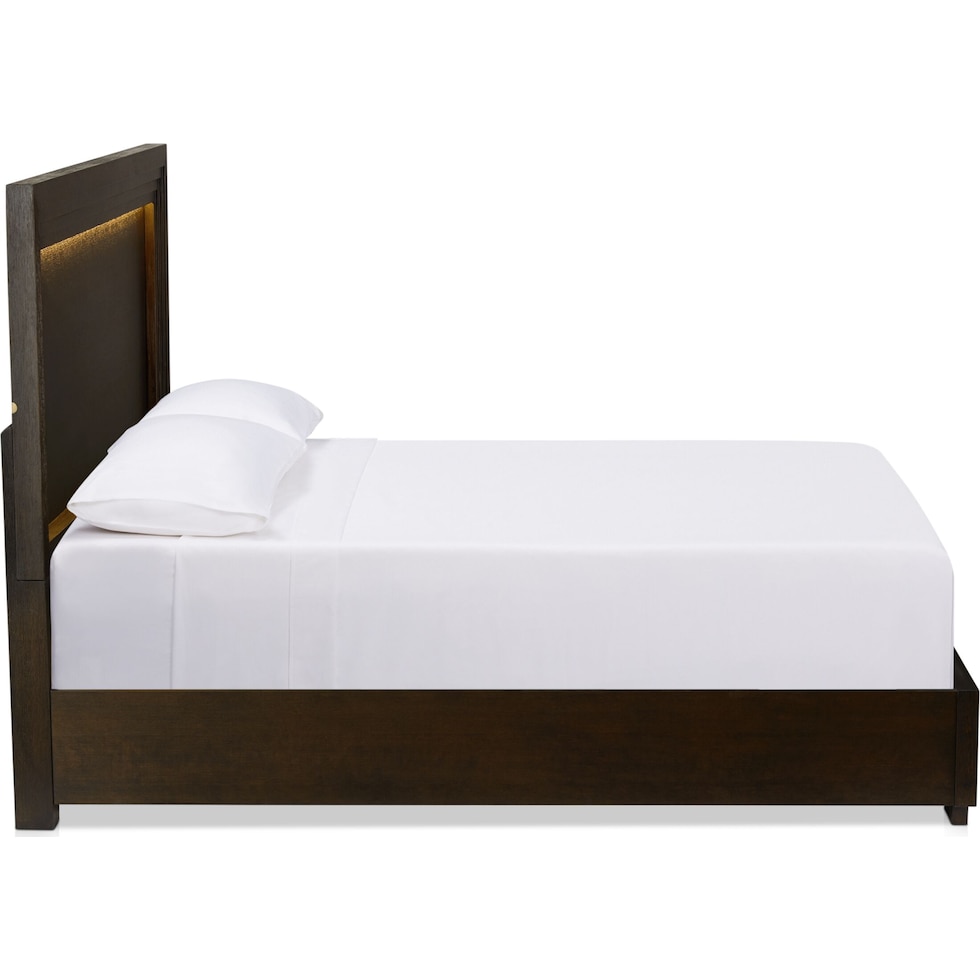 arielle bedroom dark brown king bed   