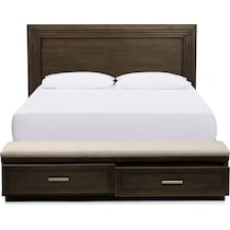 arielle bedroom dark brown king bed   