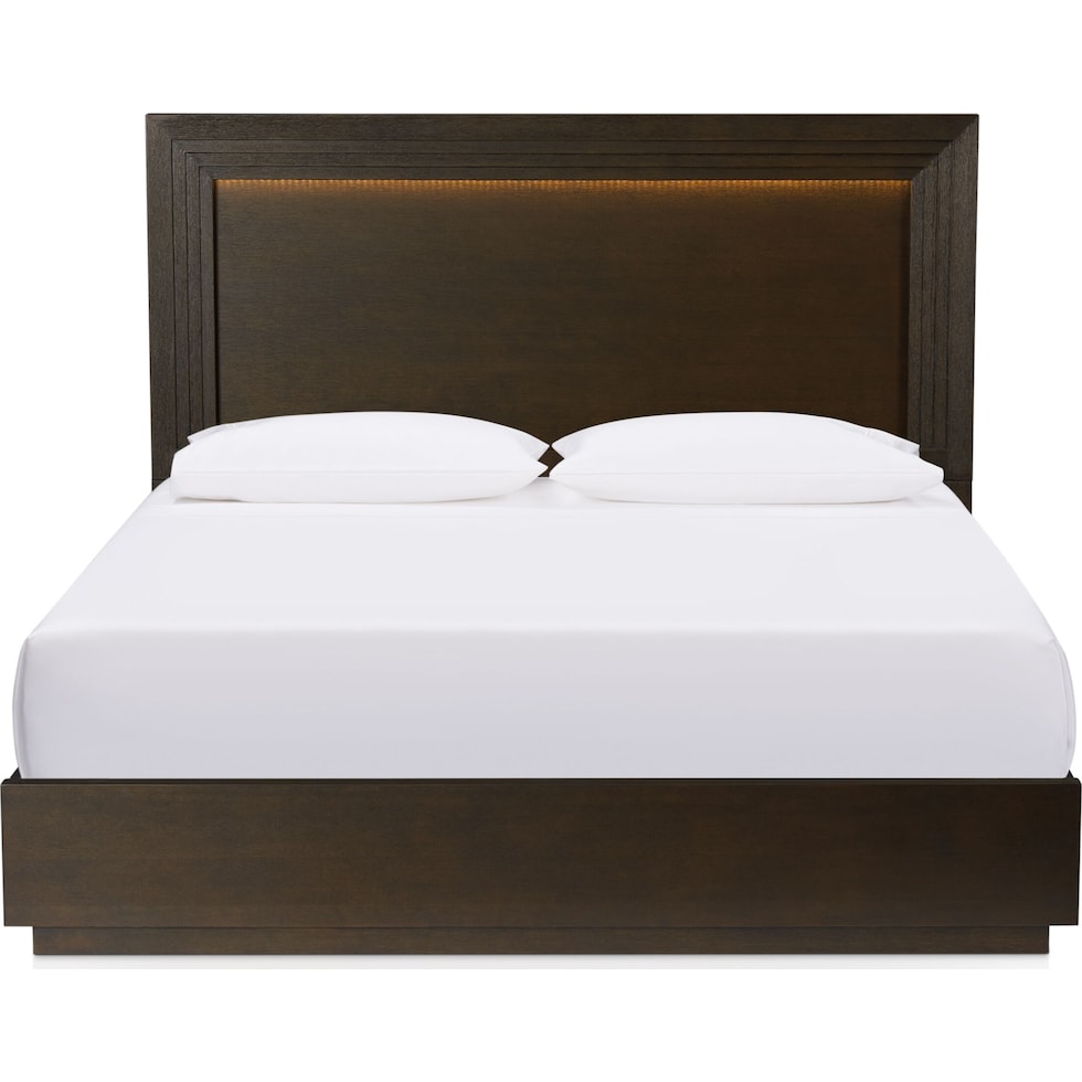 arielle bedroom dark brown queen bed   