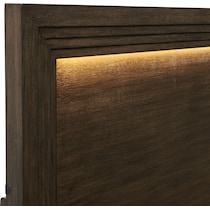 arielle bedroom dark brown queen bed   