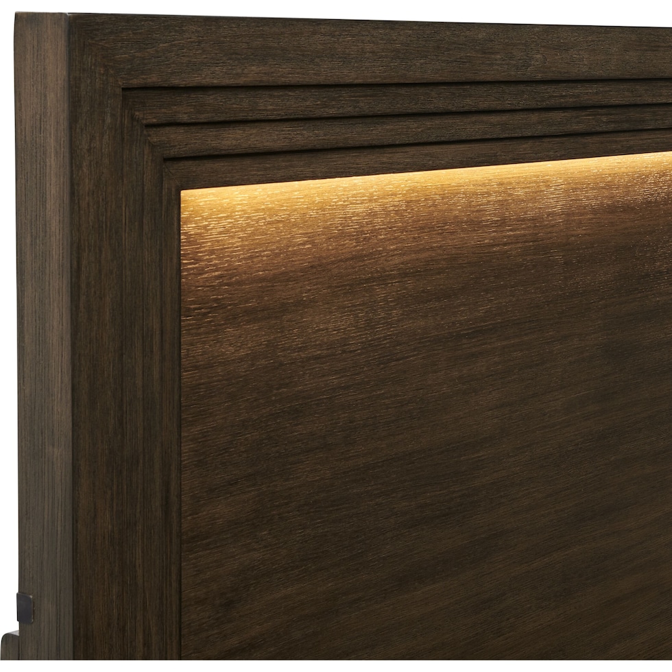 arielle bedroom dark brown queen bed   