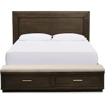 arielle bedroom dark brown queen bed   