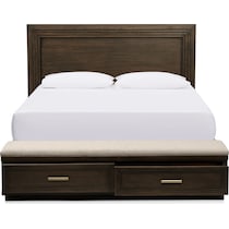 arielle bedroom dark brown queen bed   