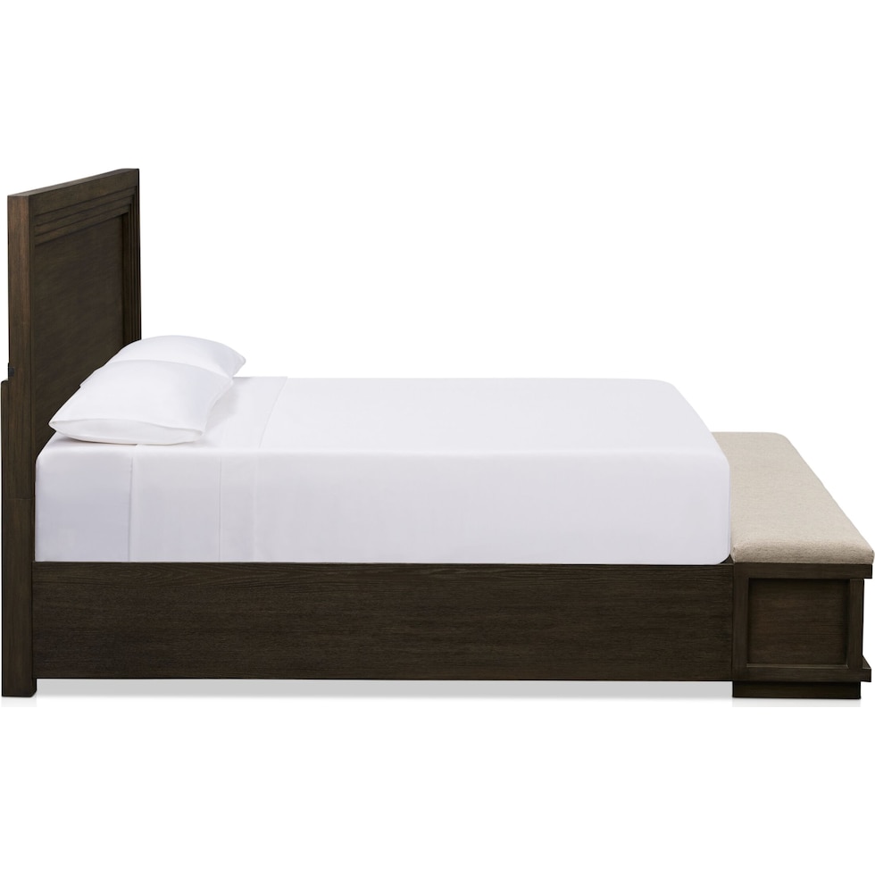 arielle bedroom dark brown queen bed   