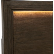 arielle bedroom dark brown queen bed   