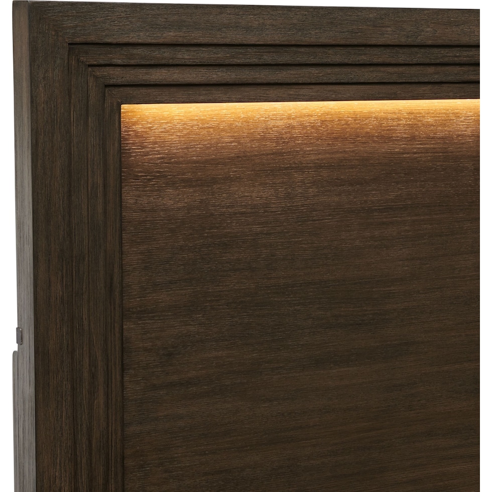 arielle bedroom dark brown queen bed   
