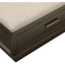 arielle bedroom dark brown queen bed   