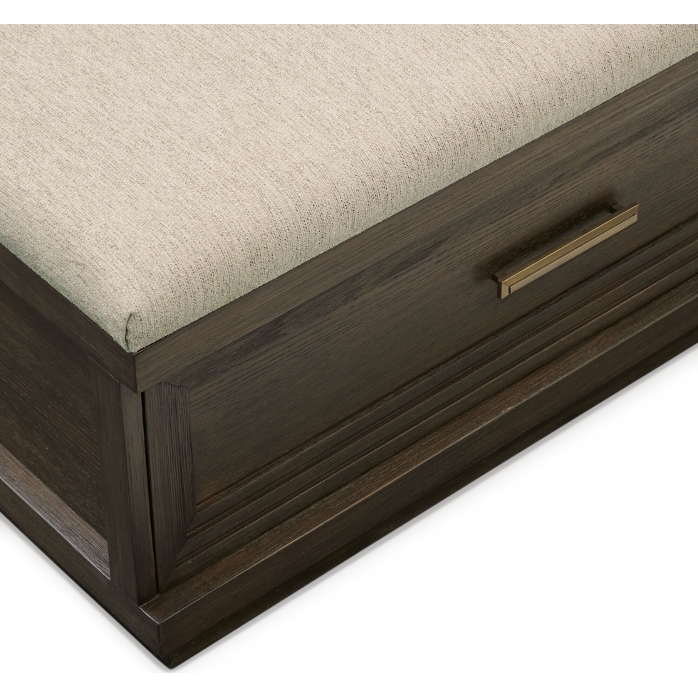 arielle bedroom dark brown queen bed   
